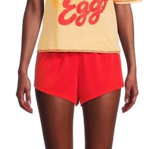Nobo shorts plus size 3XL orange waist elastic pull-up loose relax comfy new.